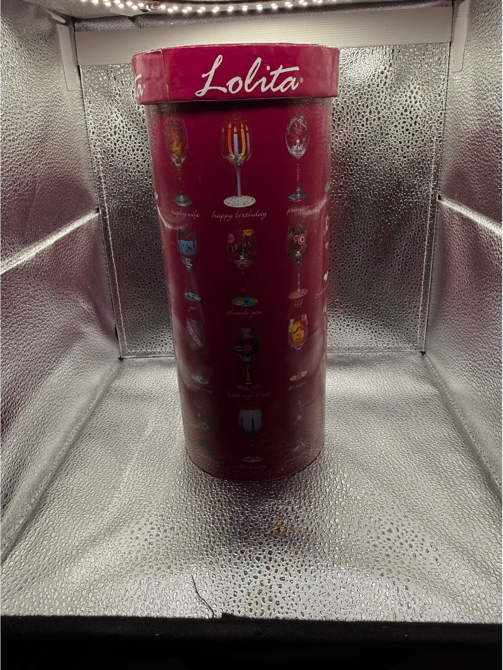 Lolita 'I Love Santa' Christmas Wine Glass with Decorative Box